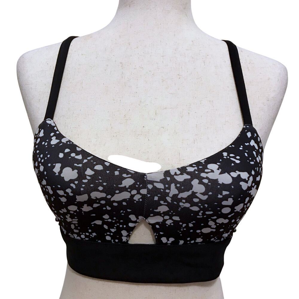 Fabletics NWT Black and White Sports Bra Women XS (4)